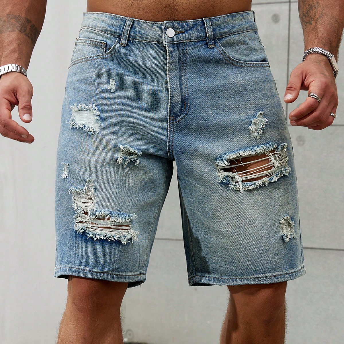 New Fashion Mens Ripped Short  - огляд і ціна Streetwear Clothing Brands