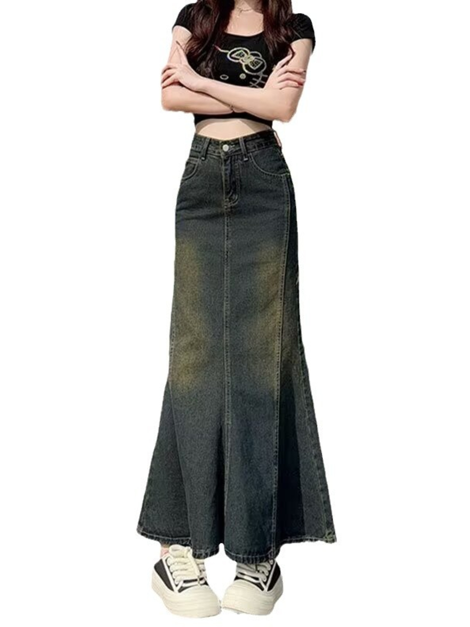 Women's Vintage Washed Denim M - огляд і ціна Streetwear Brand Pants