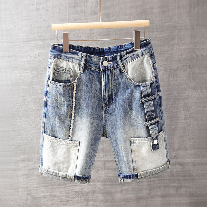 Men's Short Jeans Pants with P - огляд і ціна Streetwear Brand Pants